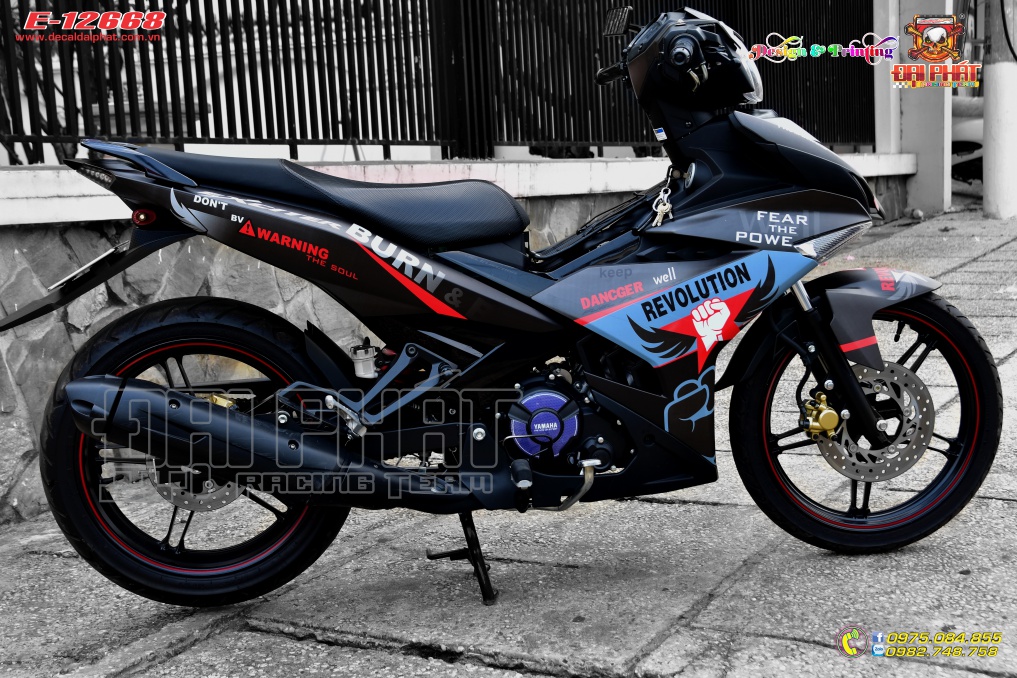 Tem Trùm Exciter 150 Revolution Đen Nhám