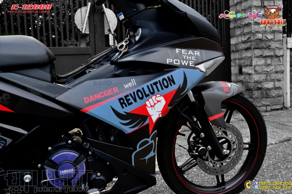 Tem Trùm Exciter 150 Revolution Đen Nhám