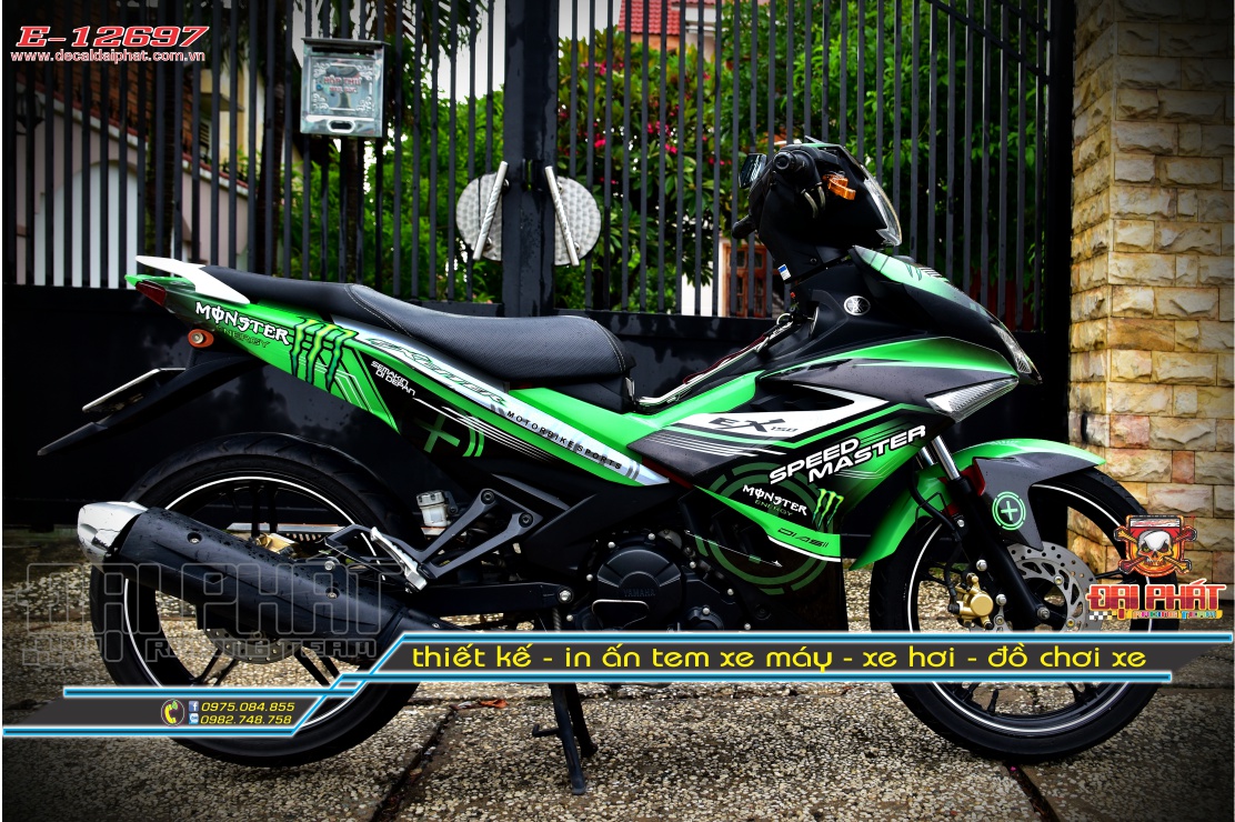 tem-trum-xe-exciter-150-monster-xanh-den