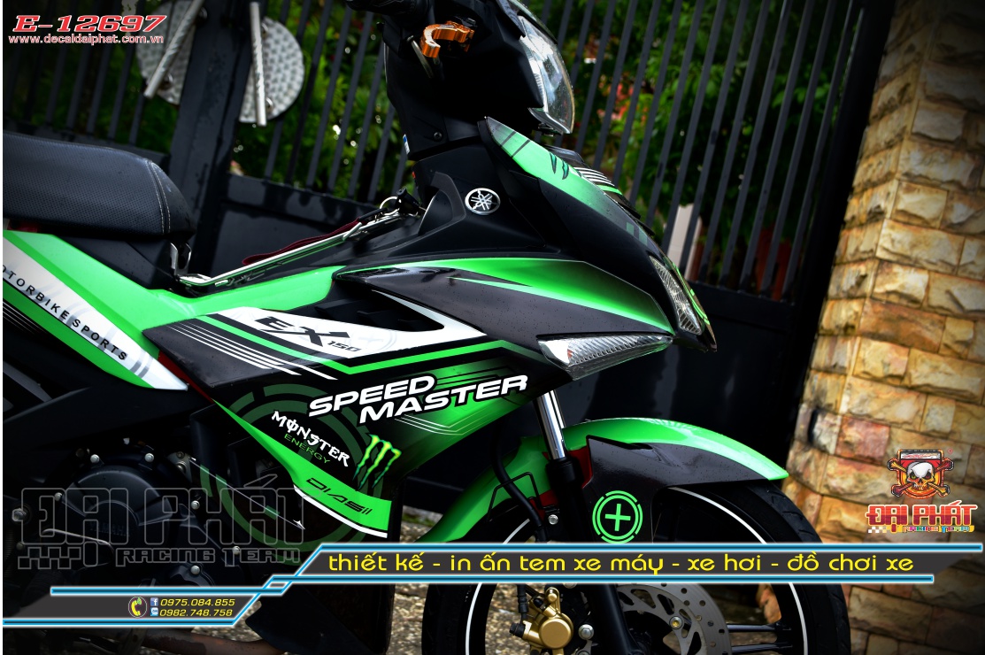tem-trum-xe-exciter-150-monster-xanh-den