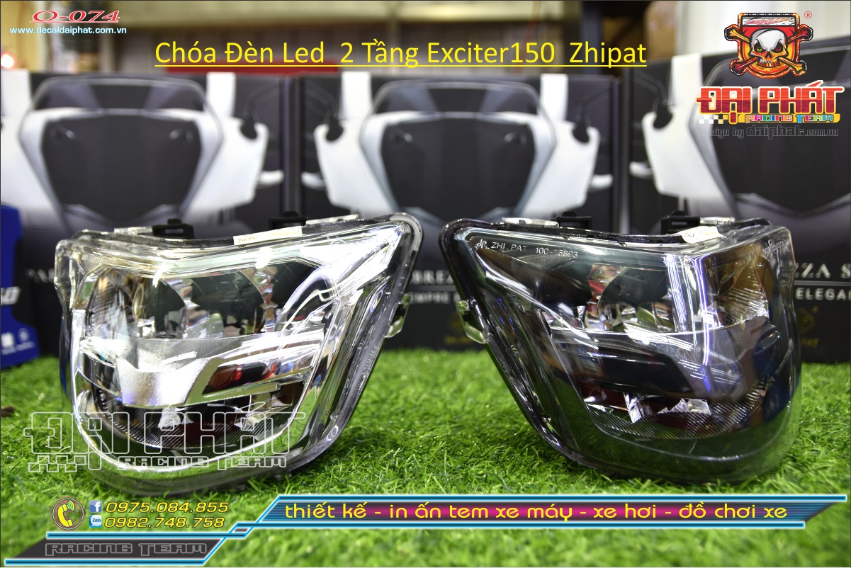 Chóa Đèn Led 2 Tầng Exiter150 Zhipat