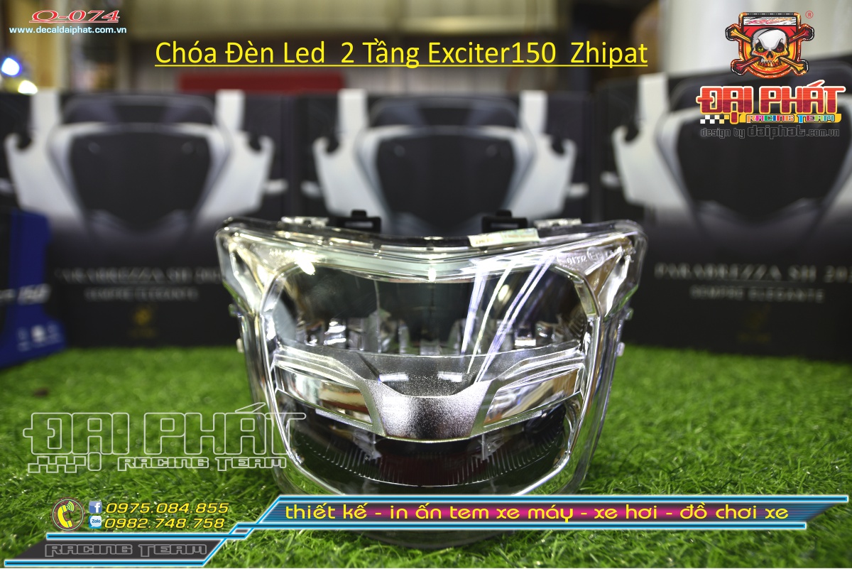 Chóa Đèn Led 2 Tầng Exiter150 Zhipat