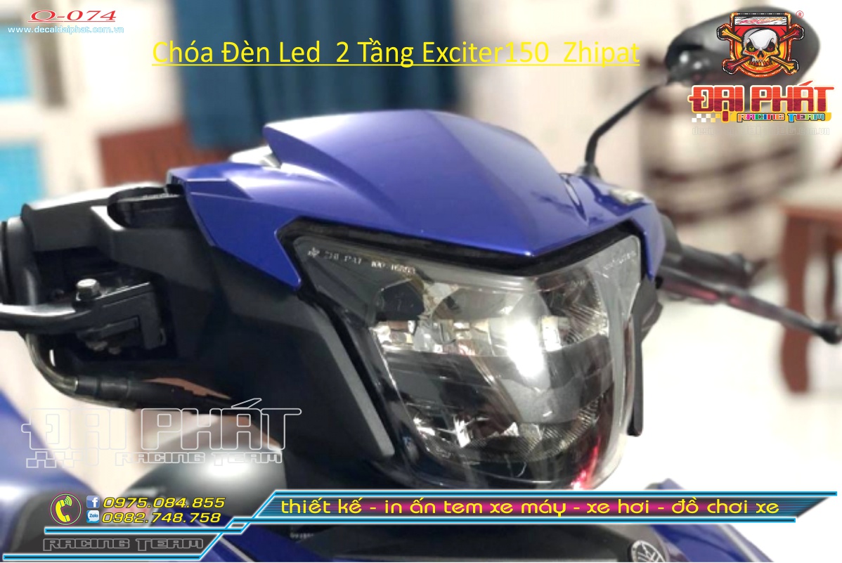 Chóa Đèn Led 2 Tầng Exiter150 Zhipat