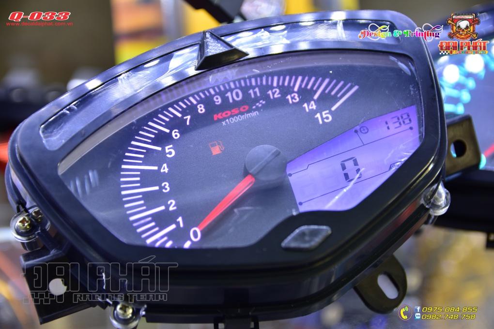 Đồng hồ điện tử koso uma cho xe Sirius  Exciter full chức năng  S1339   Shopee Việt Nam