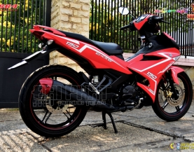 Tem Trùm Xe Exciter 150 Đỏ Trắng