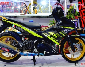 Tem Xe Exciter 150 Mxking Xanh Đen