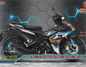 Tem Trùm Exciter 155 Họa Tiết Phiên Bản Cá Mập