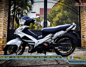 Tem Xe Exciter 2010 Đen Trắng