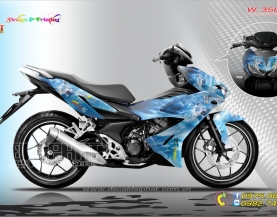 Tem Trùm Winner X Bạch Hổ Xanh Trắng