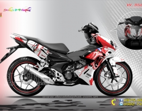 Tem Trùm Winner X 150 Chó Sói Trắng Đỏ