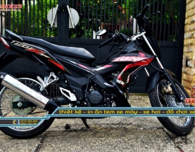 Tem Chế Xe Sonic Đỏ Đen