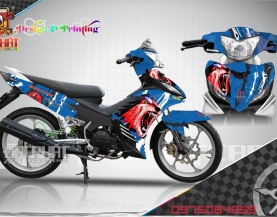 Tem Trùm Xe Exciter 135 Mẫu Chó Sói